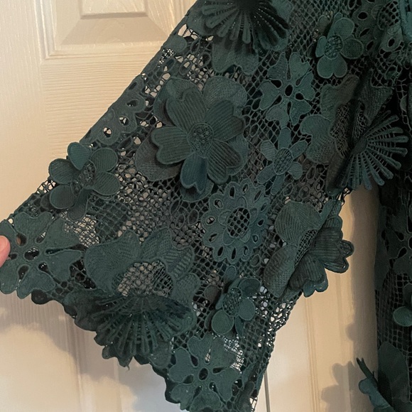 New J. Marie Seraphina 3D Floral Lace Shift Dress size Small - Picture 8 of 14